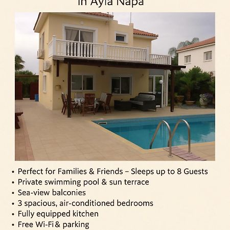 Carolyn Villa Is A Luxury 4-Bedroom Villa With Private Pool In Ayia Napa Exterior foto